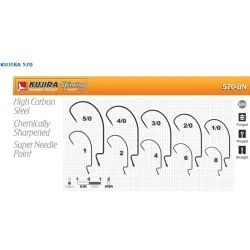 Offset hooks Kujira 570 no.4-0 5pcs