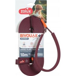 Silicone leash 10m red