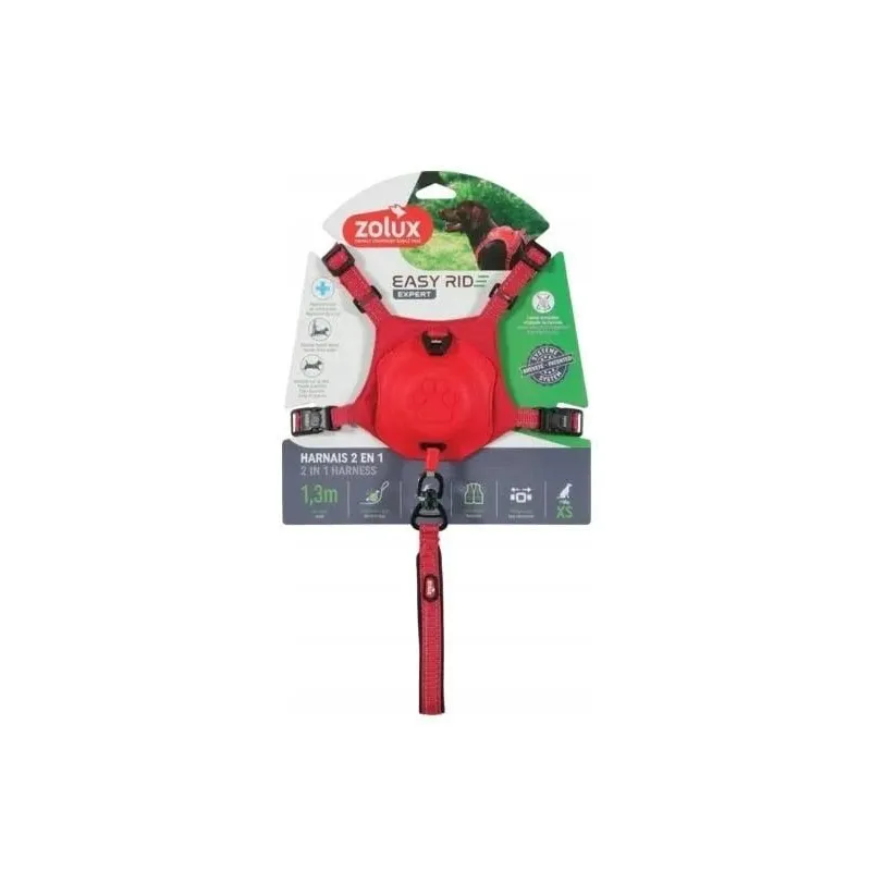 Automātiskā pavada Zolux. sarkana. 1.3 m