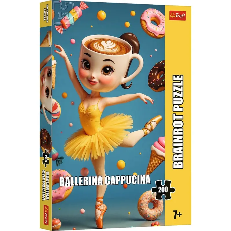 TREFL BRAINROT Puzle Ballerina Cappucina, 200 gab.