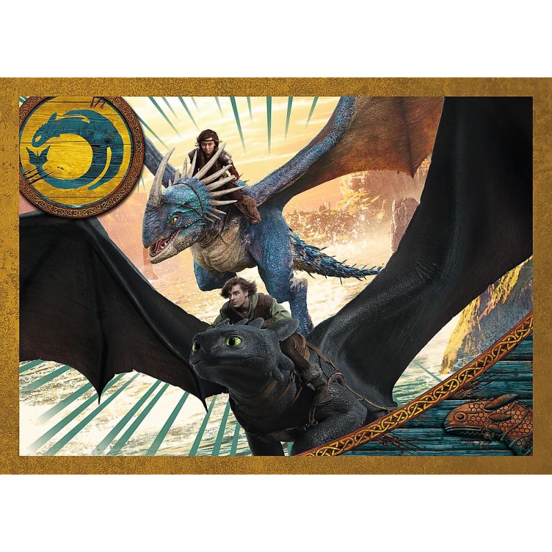 TREFL Комплект пазлов Как приручить дракона ,4 in 1,