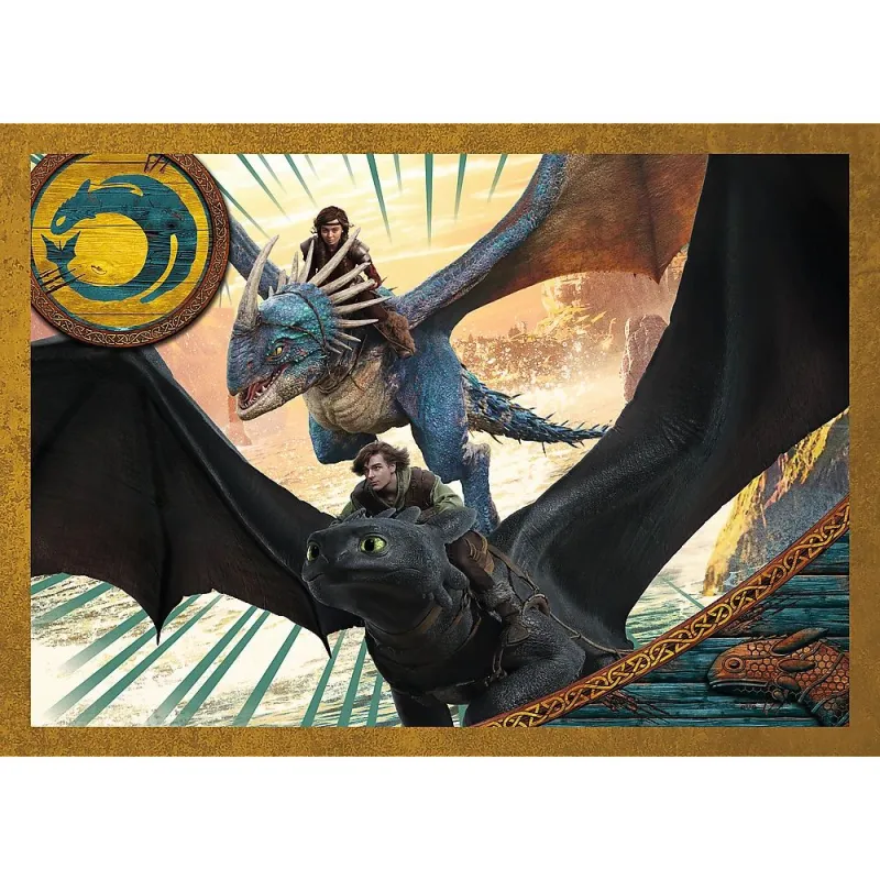 TREFL Pužļu komplekts 4in1 Kā pieradināt pūķi