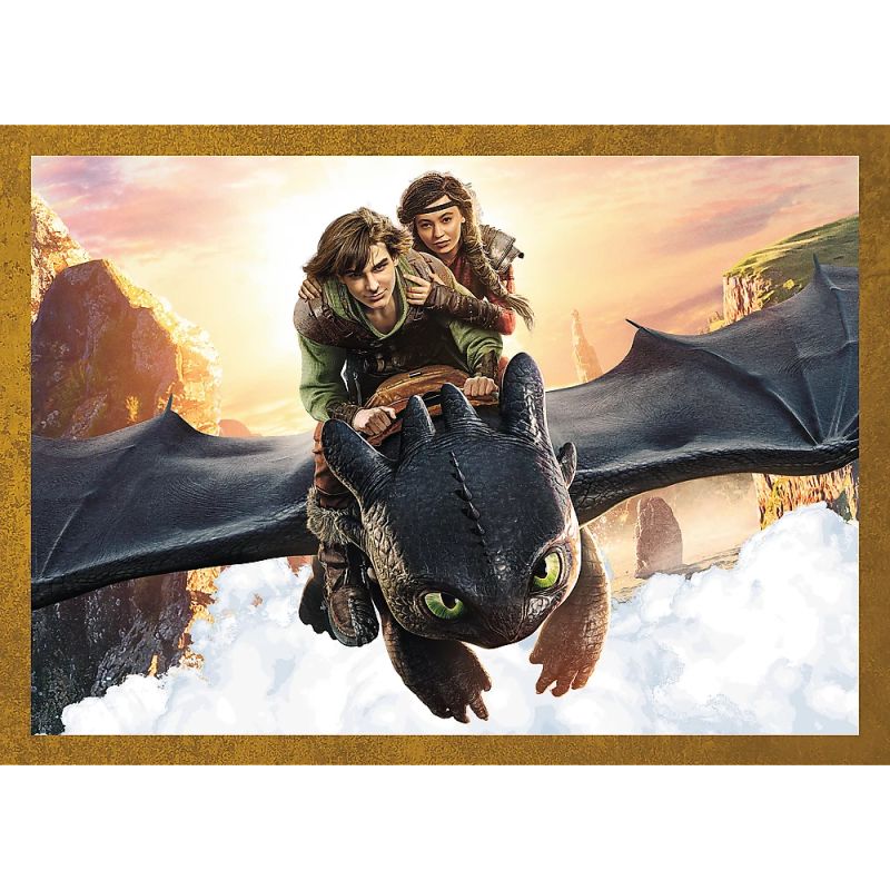 TREFL Puzzle 4 in 1 set How to Train Your Dragon