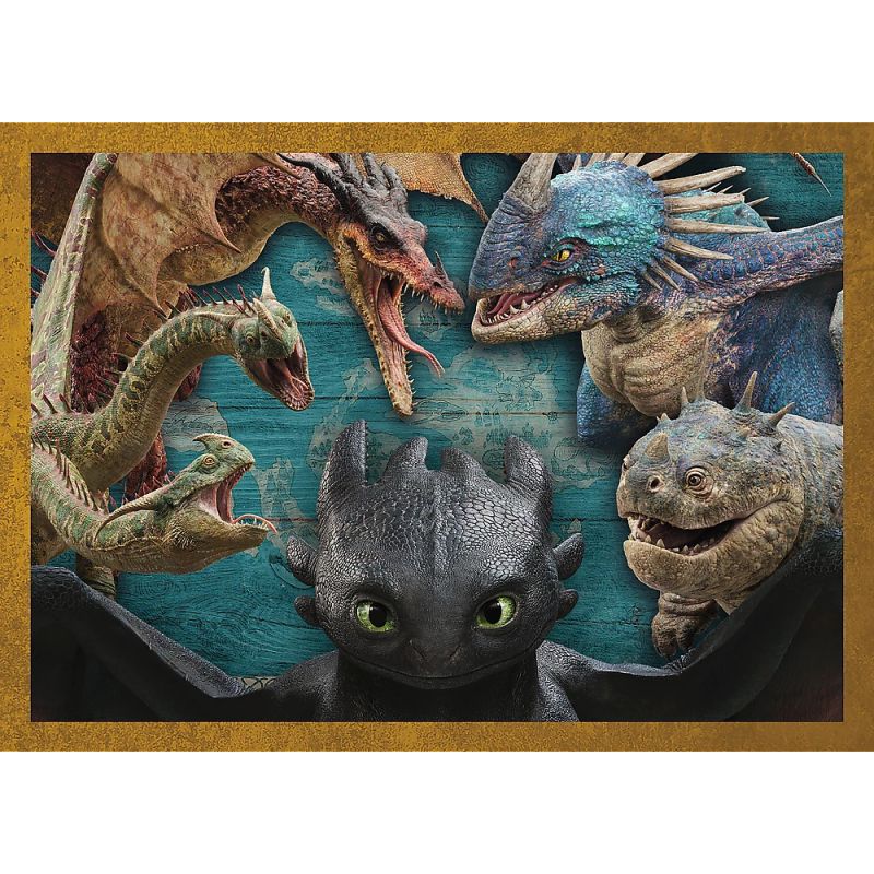 TREFL Puzzle 4 in 1 set How to Train Your Dragon