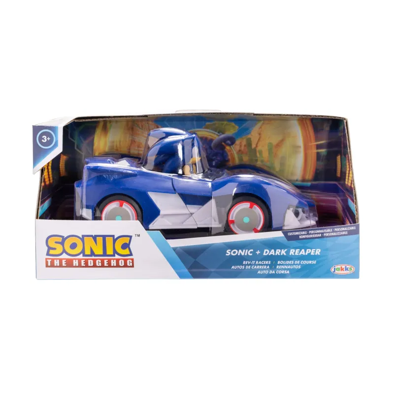SONIC Figūra un automašīna, 6.5 cm