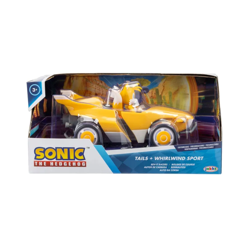 SONIC Figūra un automašīna, 6.5 cm