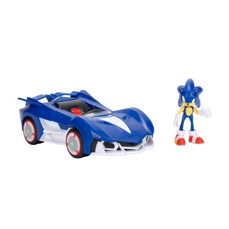 SONIC 6,5 cm figuur tagasitõmmatava autoga