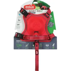 Automatinis pavadėlis Zolux. raudonas. 1.3 m