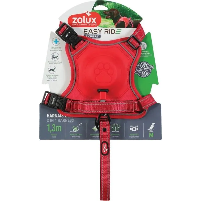 Automātiskā pavada Zolux. sarkana. 1.3 m