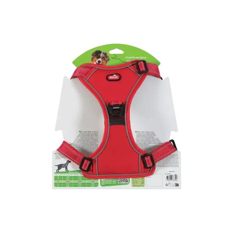 Suspenders with leash m red