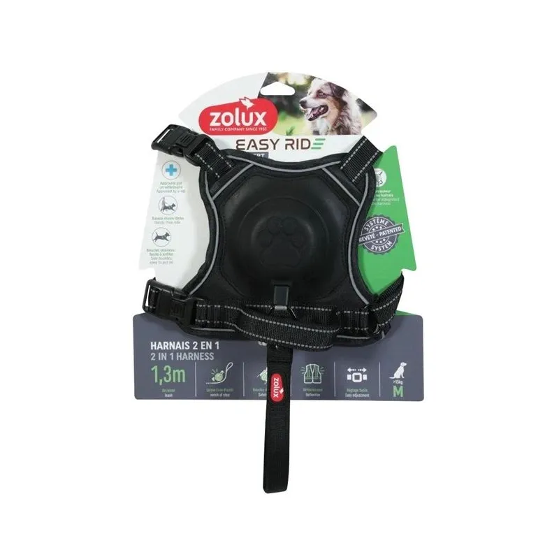 Automātiskā pavada Zolux. melna. 1.3 m