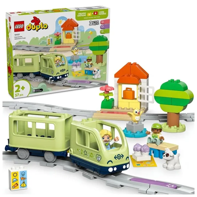 LEGO DUPLO 10427 vilciens bērniem, interaktīvs