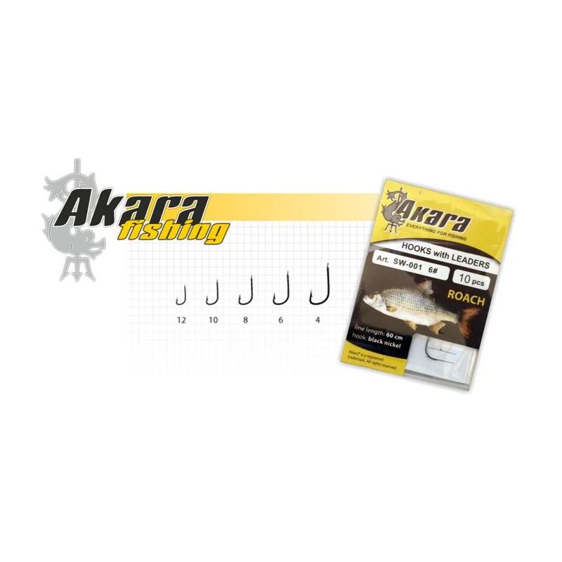Hooks With Leash Akara Roach SW-001 BN12