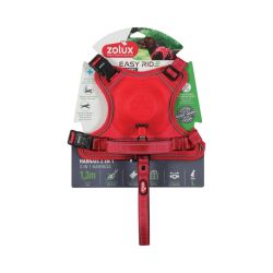 Suspenders with leash l red