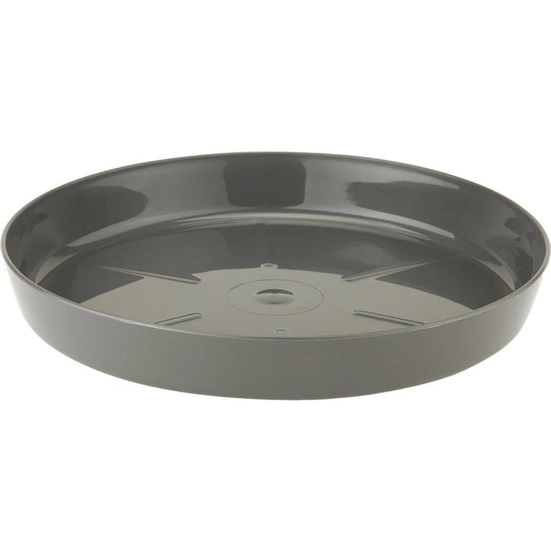 Paliktnis puķu podam 125mm, antracīts