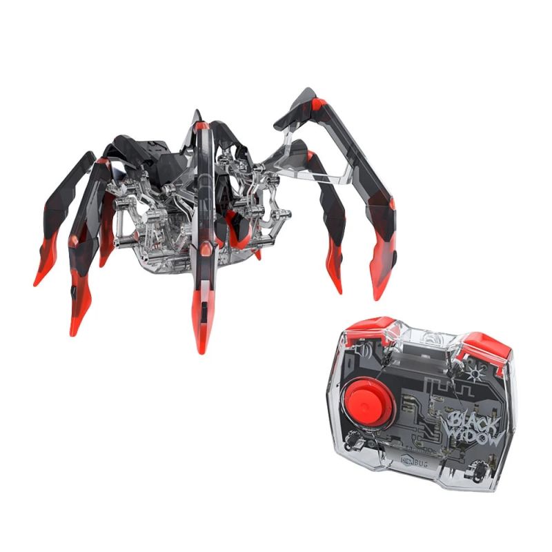 HEX BOTS interactive toy Black Widow