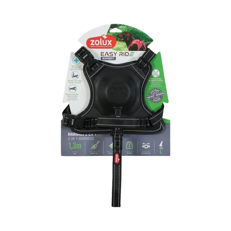 Automātiskā pavada Zolux. melna. 1.3 m