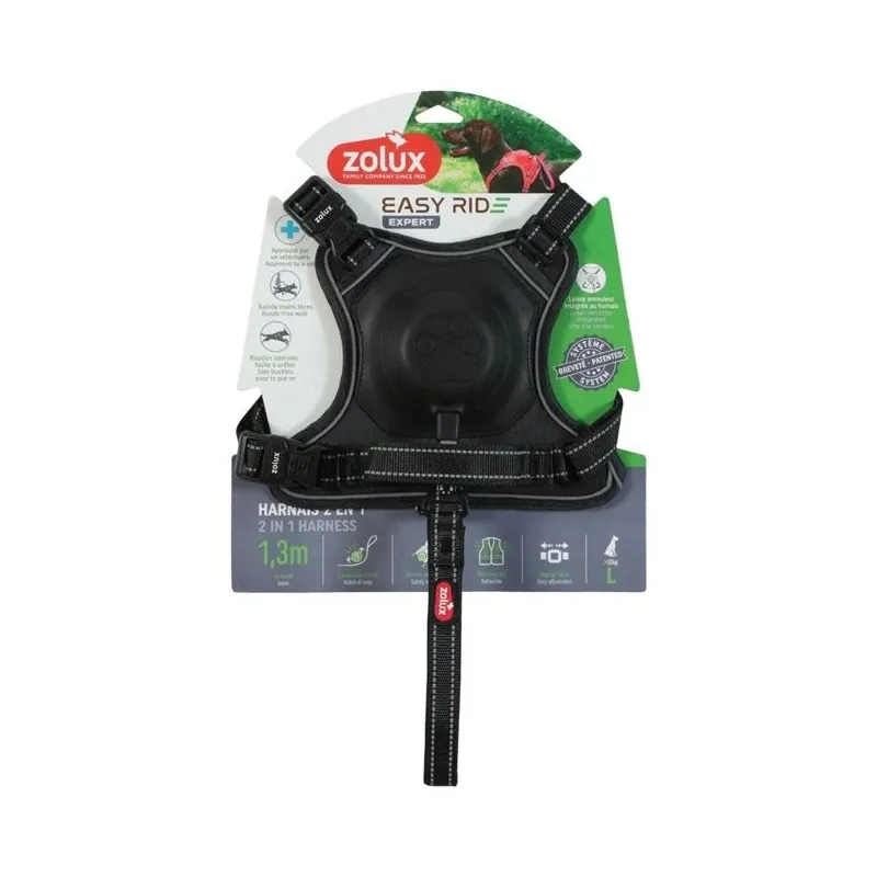 Automātiskā pavada Zolux. melna. 1.3 m