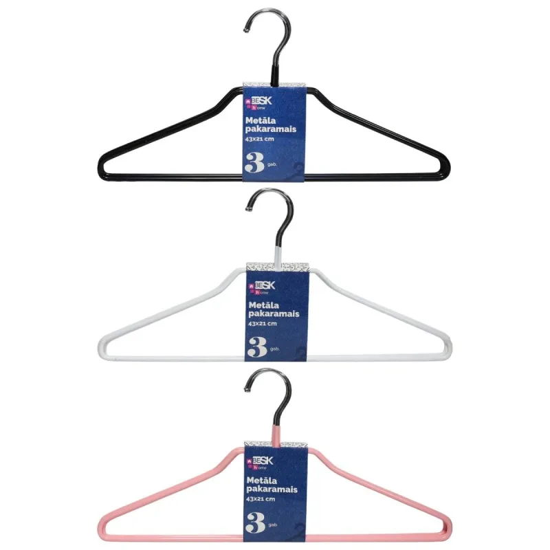 Drēbju pakaramais metāla 43x21cm, 3gb