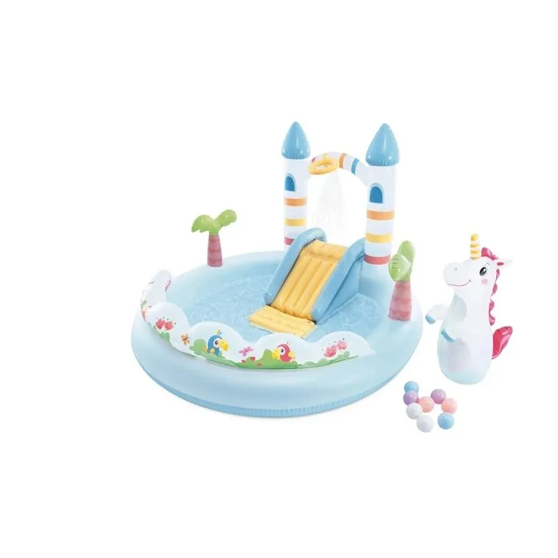 Baseins. piepūšams Intex UNICORN CASTLE 56148NP