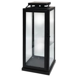 Laterna Tower 15x15x37cm, melna