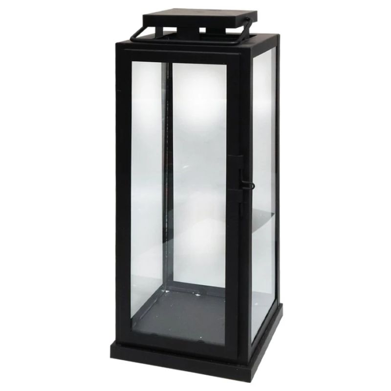 Laterna Tower 15x15x37cm, melna