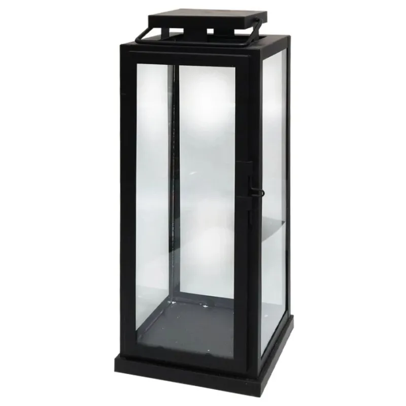 Laterna Tower 15x15x37cm, melna