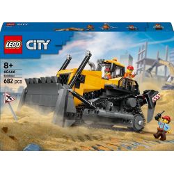 Toy construc lego yellow bulldozer 60466