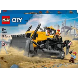 Konstruktorius LEGO City Yellow Bulldozer 60466. 682 vnt.