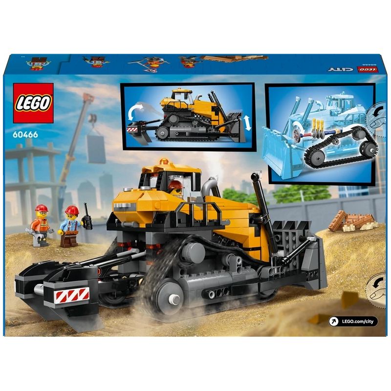 Toy construc lego yellow bulldozer 60466