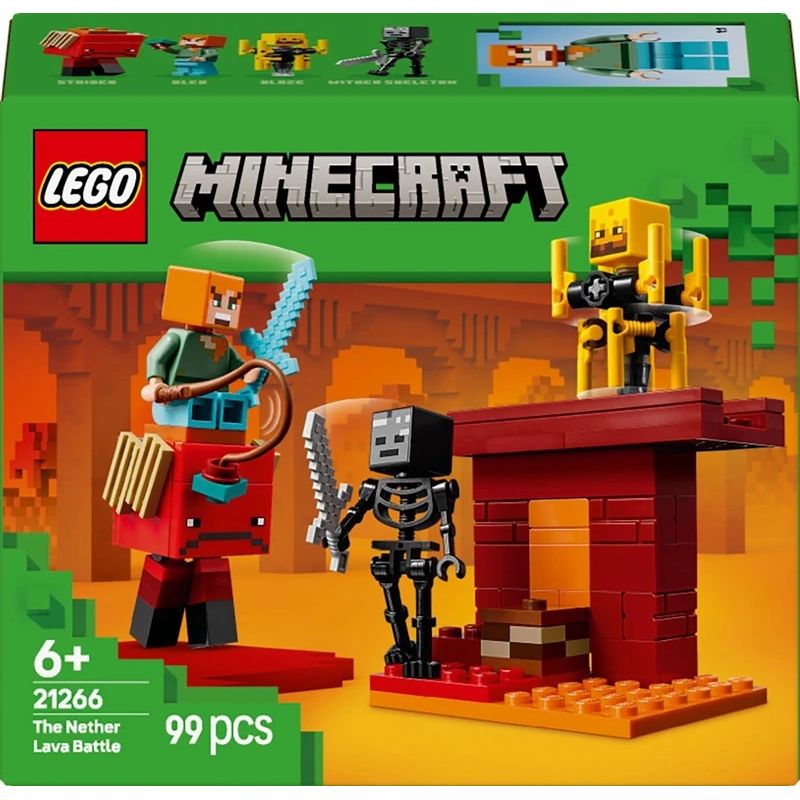 LEGO Minecraft The Nether Lava Battle 21266. 99 gab.