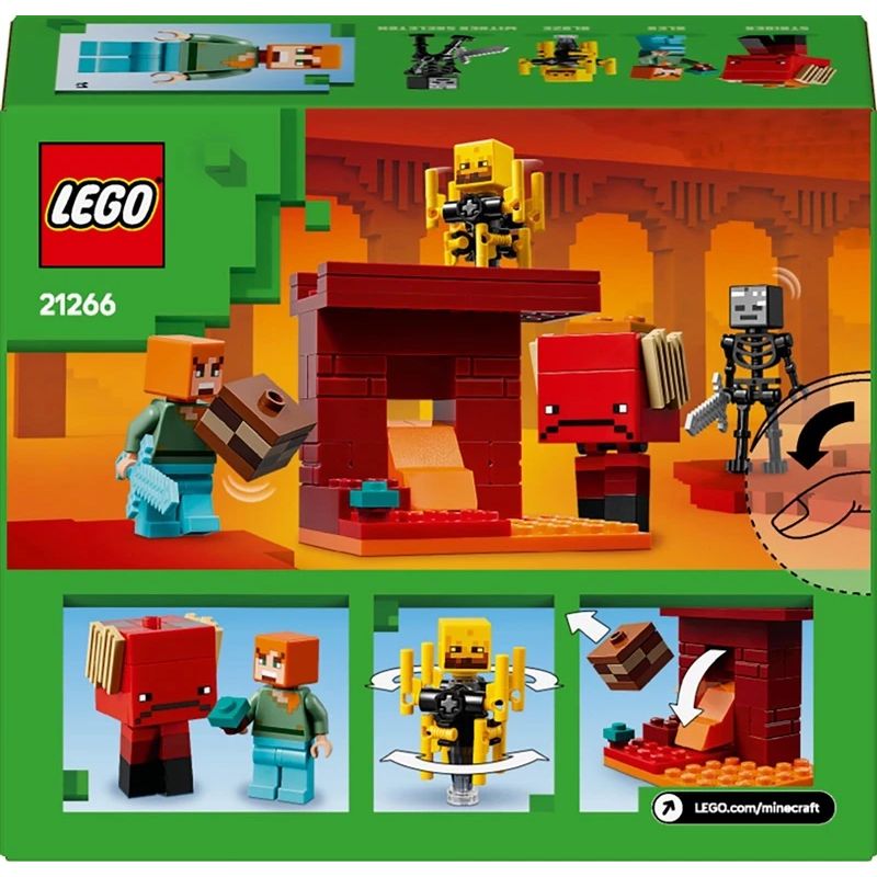 LEGO Minecraft The Nether Lava Battle 21266. 99 gab.