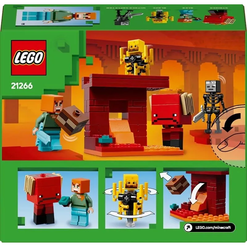 Toy constructor lego lava battle 21266