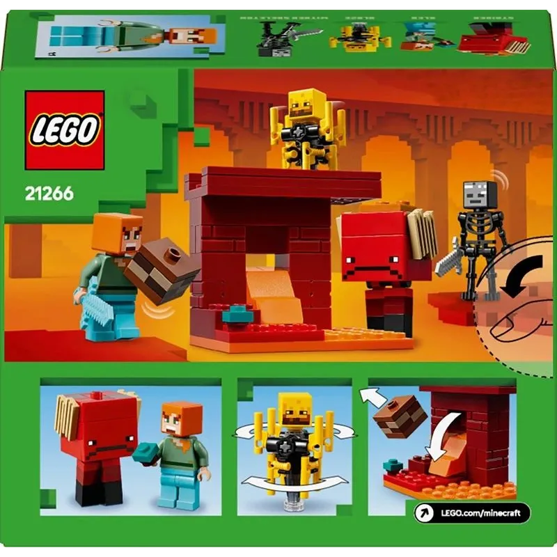 Toy constructor lego lava battle 21266