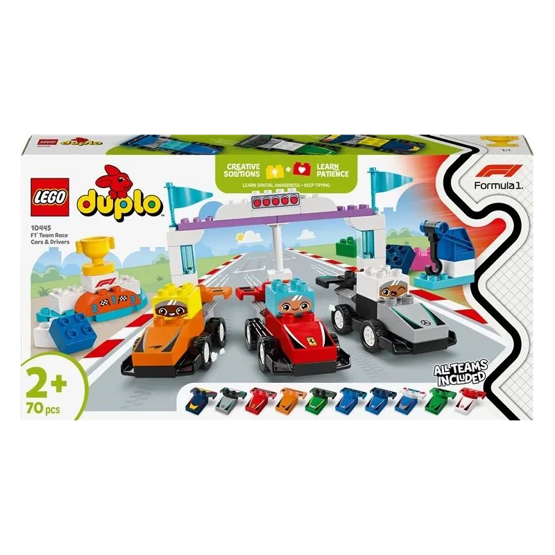 Konstruktors LEGO DUPLO Town F1Komandas sacīkšu auto