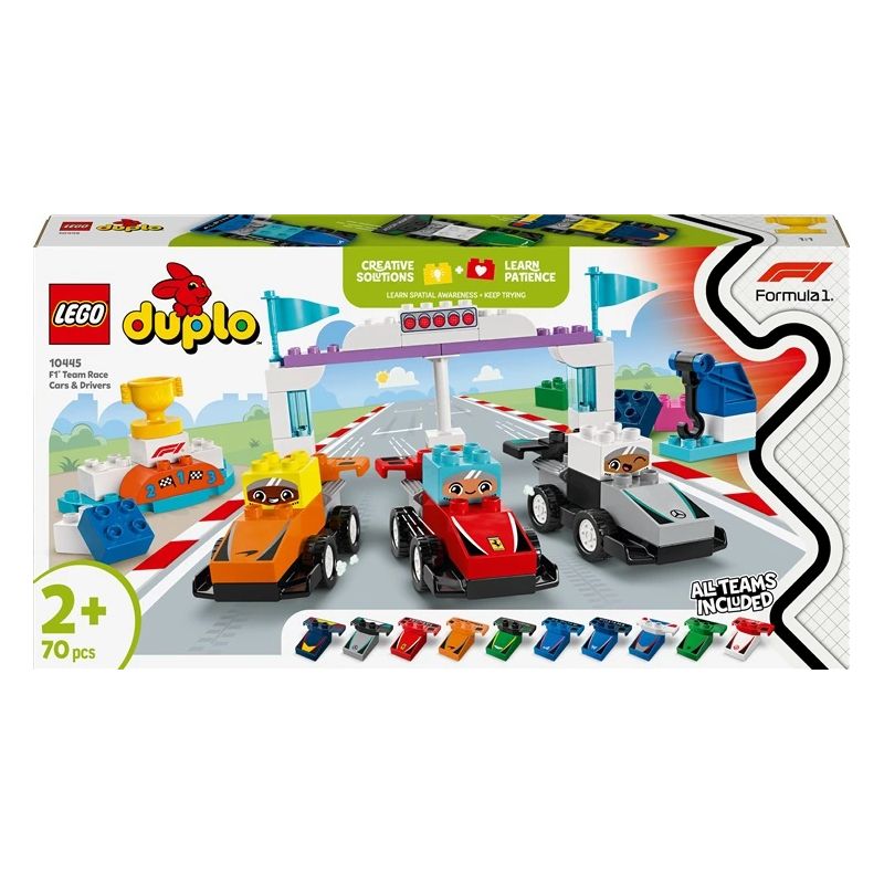 Konstruktors LEGO DUPLO Town F1Komandas sacīkšu auto