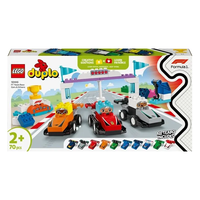 Konstruktorius LEGO DUPLO Town F1Team Race Cars