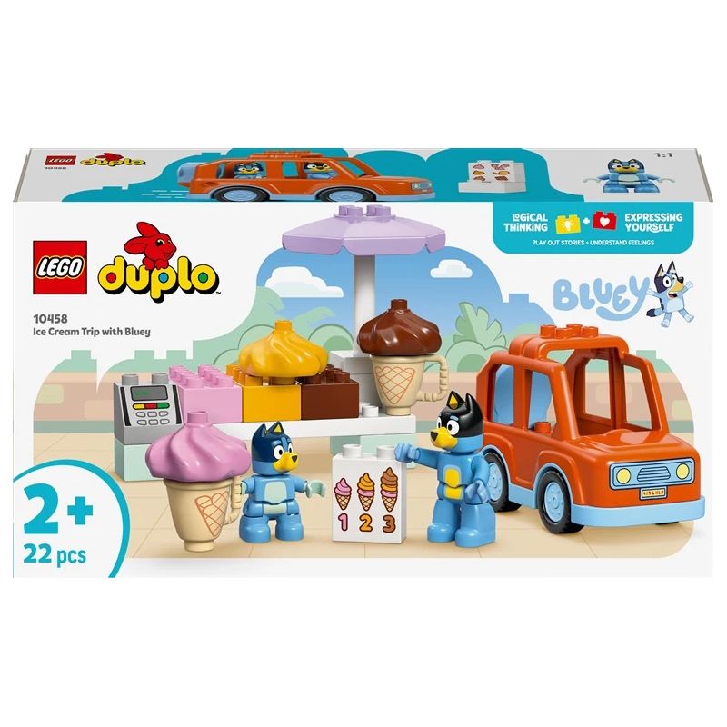 Konstruktors LEGO DUPLO Ice Cream Trip with Bluey 10458