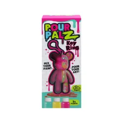 POUR PALZ DIY Mini dažų meškutis su pakabučiu