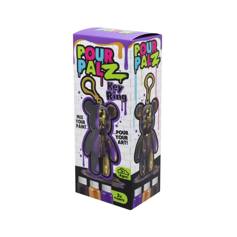 Pour Palz DIY Мини-раскрашиваемый мишка – брелок