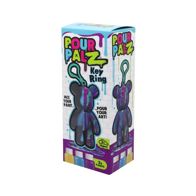 Pour Palz DIY Mini Paint Bear w-keychain