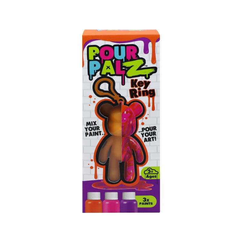 Pour Palz DIY Mini Paint Bear w-keychain