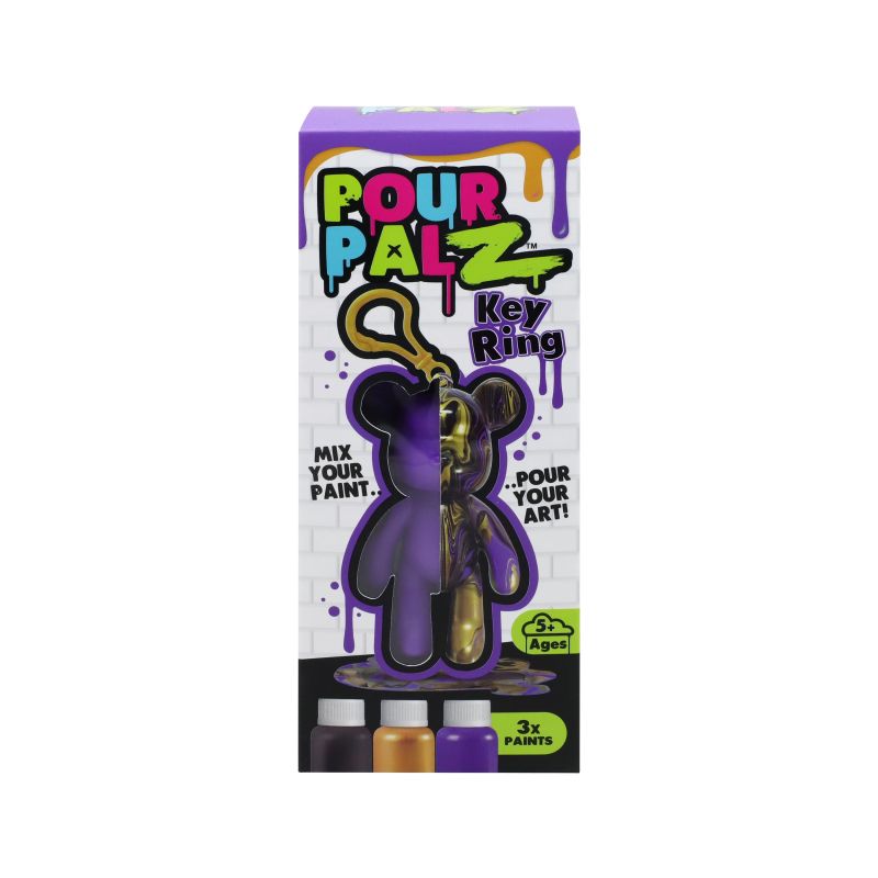Pour Palz DIY Mini Paint Bear w-keychain