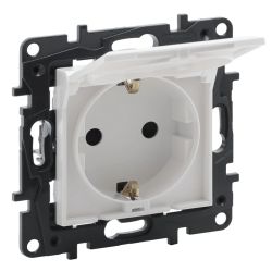 Socket LEGRAND NILOE STEP, white, IP44