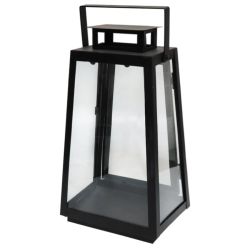 Laterna Sassa 17x11x30cm, melna
