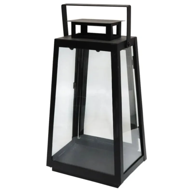 Laterna Sassa 17x11x30cm, melna