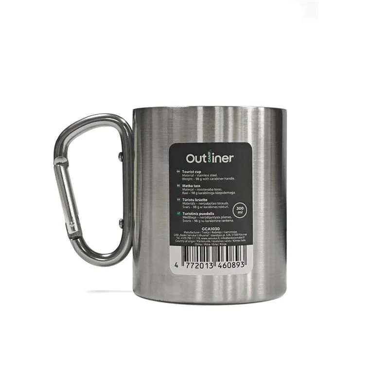 Krūzīte Outliner. tērauds. 0.3 l. sudraba