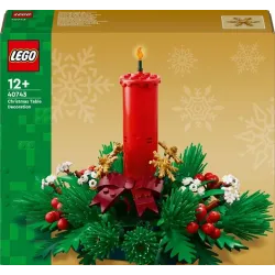 Constr lego christmas table decor 40743
