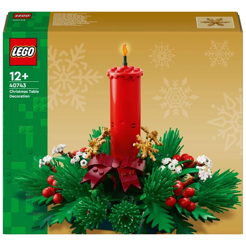 Constr lego christmas table decor 40743