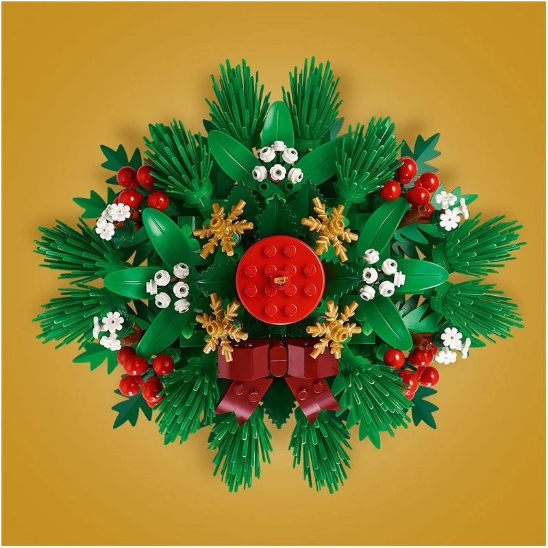 Constr lego christmas table decor 40743